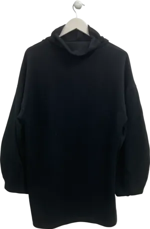 ASOS Black High Neck Longline Sweater With Full Sleeves UK 10