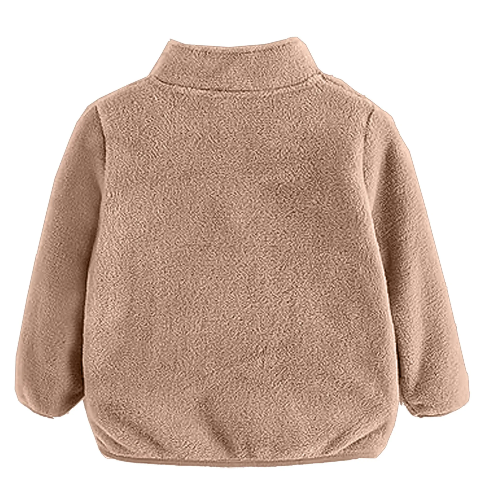Babymoon Winter Baby Boys & Girls Sweater Kids Jacket Zipper Cardigan | Lightbrown