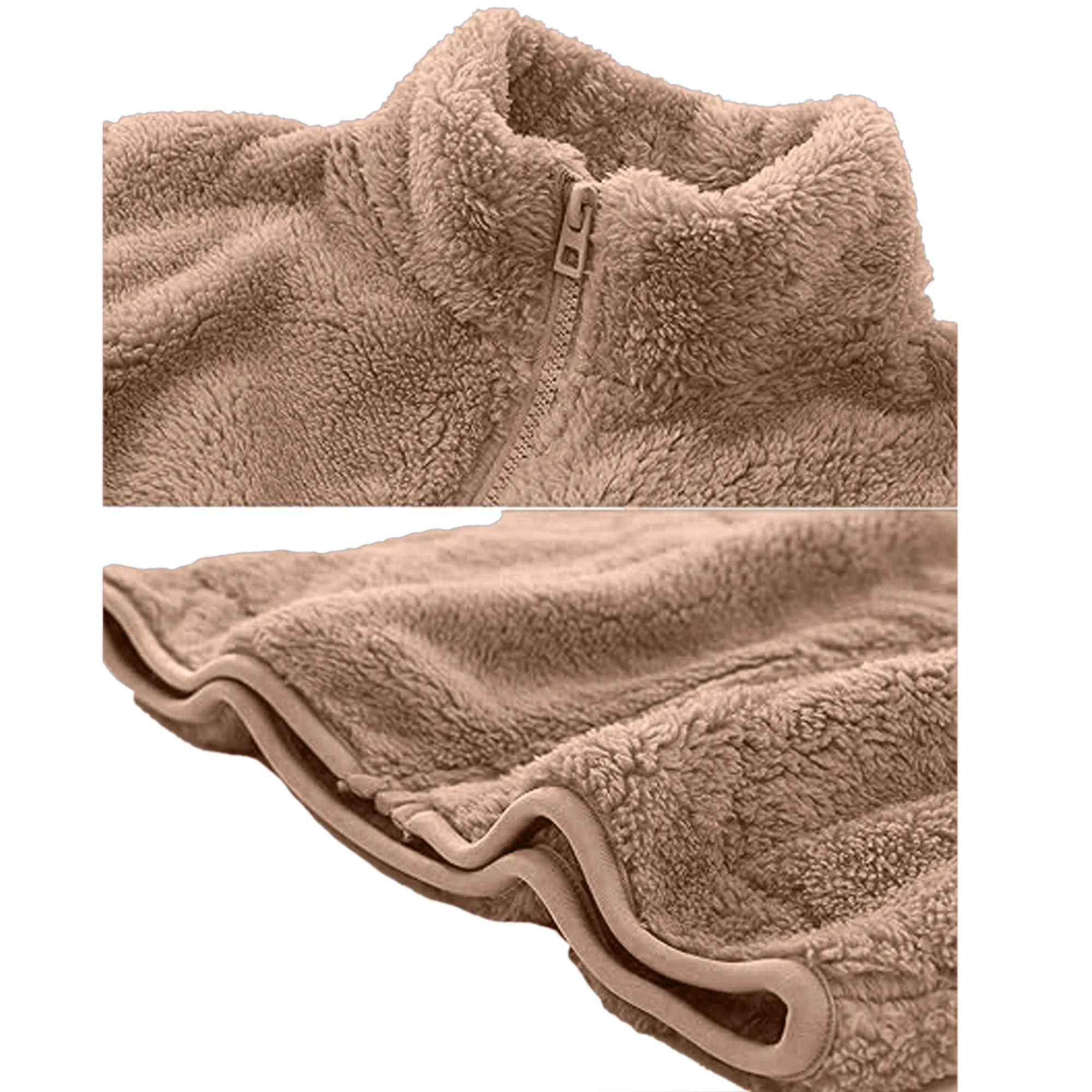 Babymoon Winter Baby Boys & Girls Sweater Kids Jacket Zipper Cardigan | Lightbrown