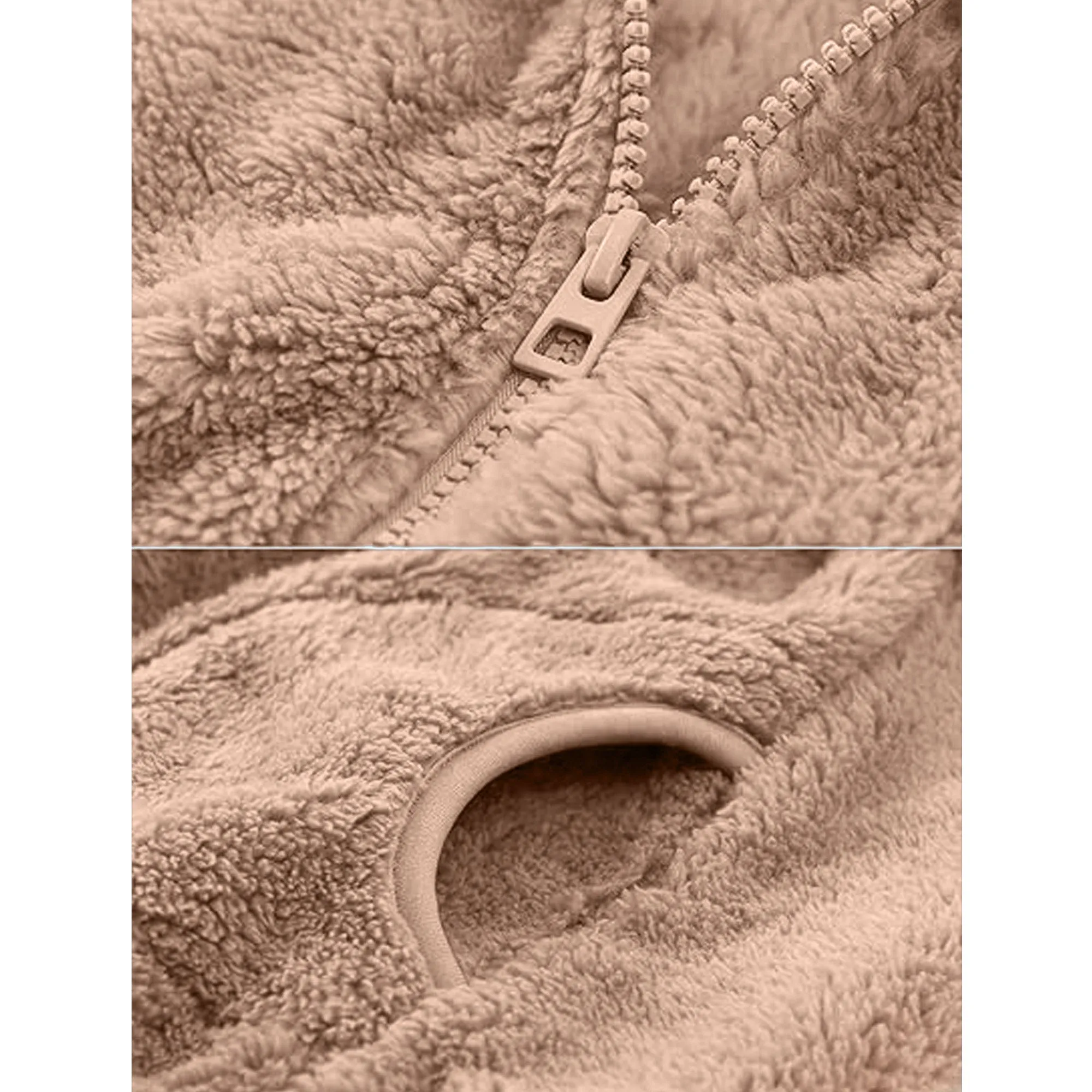 Babymoon Winter Baby Boys & Girls Sweater Kids Jacket Zipper Cardigan | Lightbrown