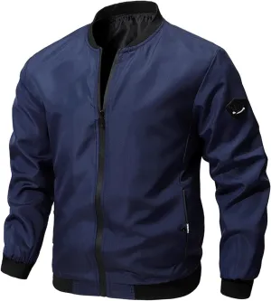 Lightweight Jackets for Men Softshell Flight Bomber Jacket Casual Windbreaker Outdoor Golf Windproof Coat Sportswear