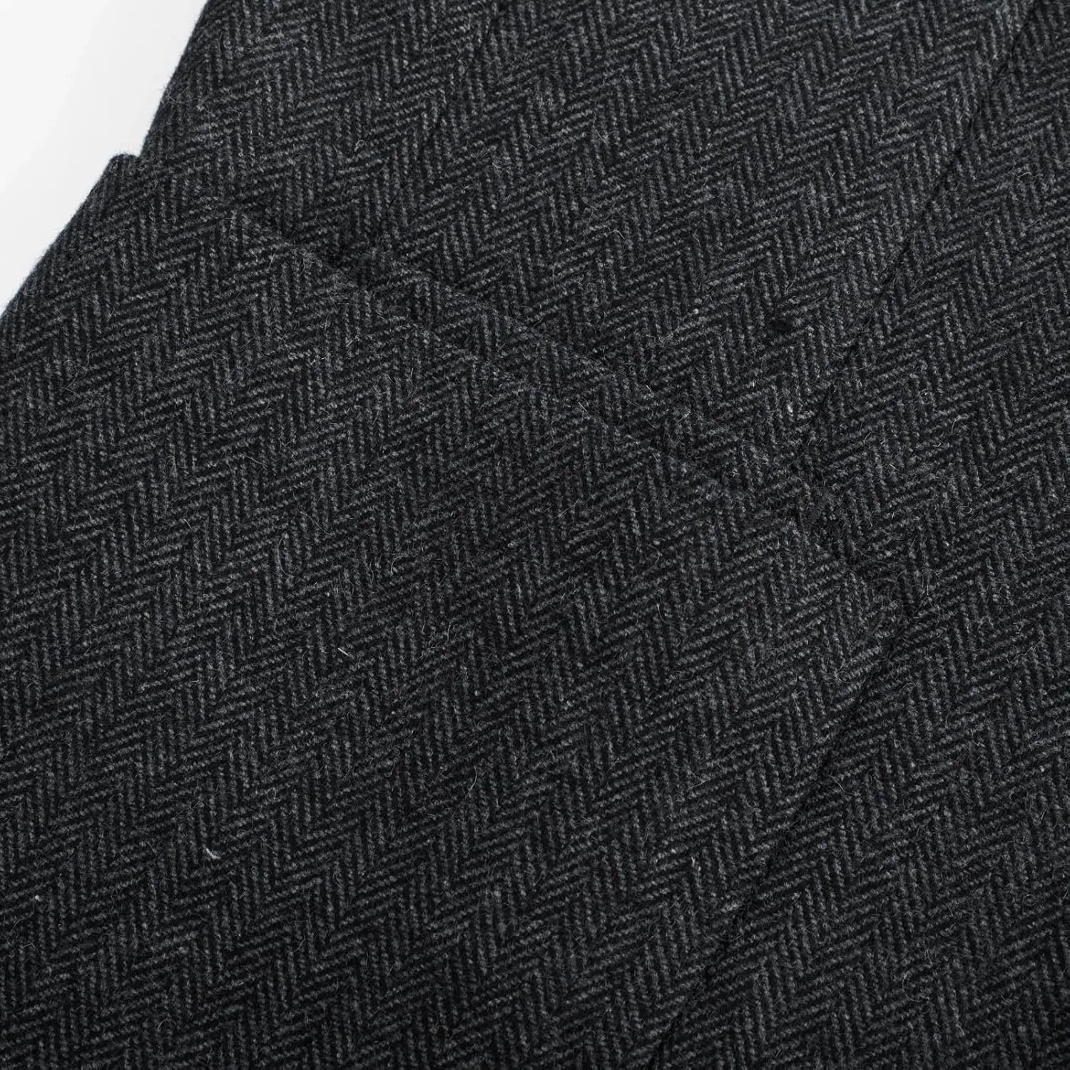 PJ PAUL JONES Mens Blazer Vintage Herringbone Tweed Blazer Two Button Wool Blend Sport Coat with Pocket Square